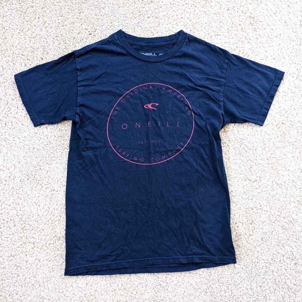 O'Neill Short Sleeve Logo T-Shirt Men's Small Blue Red